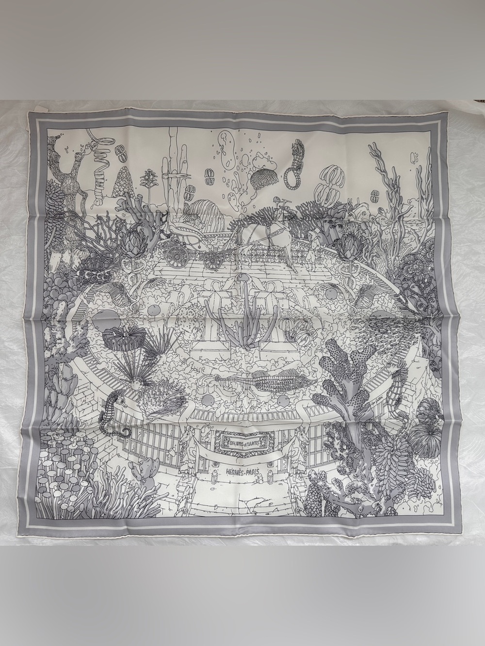 Hermes Ex-Libris Atlantis Scarf 70